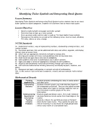 Identifying Ticker Symbols and Interpreting Stock Quotes