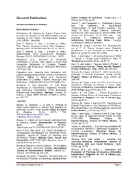 List of Publications