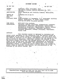 The Metric System: America Measures Up. 1979 Edition. INSTITUTION Naval Education and Training Command, Washington, D.C