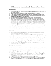 Why Study German Mark