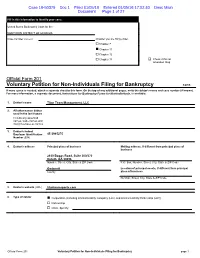 Bankruptcy Forms for Non-Individuals, Is Available