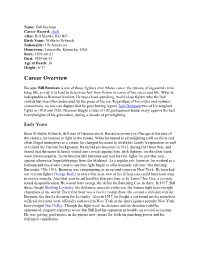 Career Overview