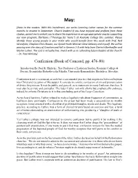 Confession (Book of Concord, Pp. 476-80)