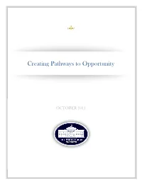 Creating Pathways to Opportunity