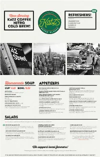 Katzsdeli Menu.Pdf