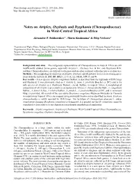 Notes on &lt;I&gt;Atriplex, Oxybasis&lt;/I&gt; and &lt;I&gt;Dysphania&lt;/I