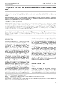 Three New Genera in a Dothidealean Clade of Extremotolerant Fungi