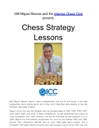 Chess Strategy Lessons