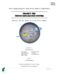 Project Tes Triton Exploration System