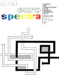 SPECIAL ISSUE Devotee! to Scientific Information a in the Community 1972 Ontents