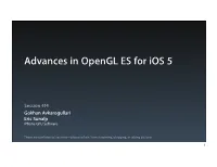 414 Advances in Opengl ES for Ios 5 V3 DD F