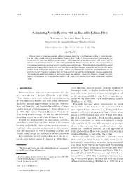 Assimilating Vortex Position with an Ensemble Kalman Filter