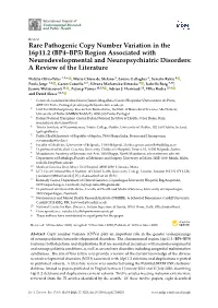 Rare Pathogenic Copy Number Variation in the 16P11.2 (BP4–BP5) Region Associated with Neurodevelopmental and Neuropsychiatric Disorders: a Review of the Literature