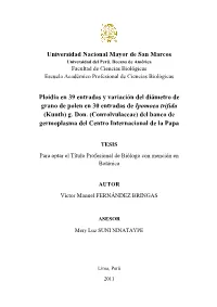 Universidad Nacional Mayor De San Marcos Ploidía En 39 Entradas Y