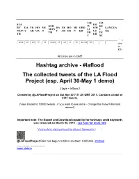 Hashtag Archive - #Laflood the Collected Tweets of the LA Flood Project (Esp