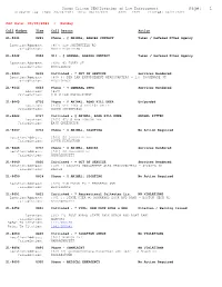 Page: 1 Dispatch Log From: 06/06/2021 Thru: 06/12/2021 0000 - 2359 Printed: 06/21/2021