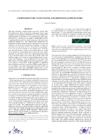 Complementary N-Gon Waves and Shuffled Samples Noise