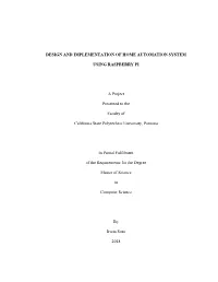 Design and Implementation of Home Automation System