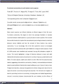 Functional Connectivity in Multi-Habitat Marine Species Porter