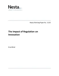 The Impact of Regulation on Innovation