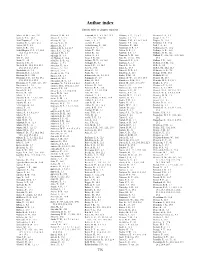 Author Index