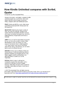 How Kindle Unlimited Compares with Scribd, Oyster 18 July 2014, by the Associated Press