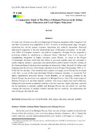 A Comparative Study of the Eff Higher Education and Rative Study of The
