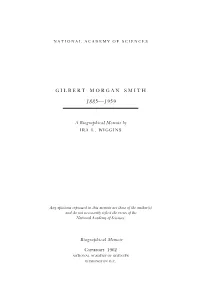 Gilbert Morgan Smith