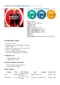 Mattafix Cool Down the Pace Mp3, Flac, Wma