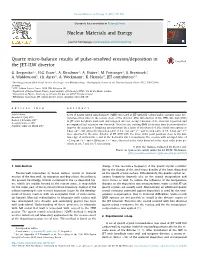 Quartz Micro-Balance Results of Pulse-Resolved Erosion/Deposition in the JET-ILW Divertor