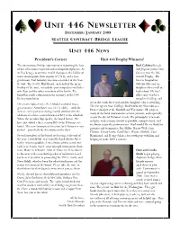 Unit 446 Newsletter December/January 2008