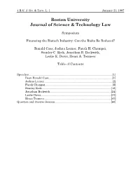 Boston University Journal of Science & Technology
