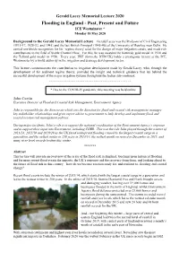 This Lecture Will Provide an Overview of the Scale of the Flood Risk In