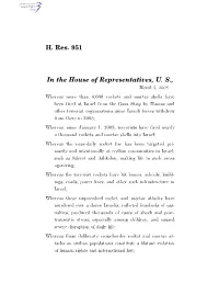 H. Res. 951 in the House of Representatives, U