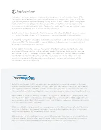 North American Bancard (NAB) Is a Private Processing Company That Provides Clients with a Full Suite of Payment Solutions Produc