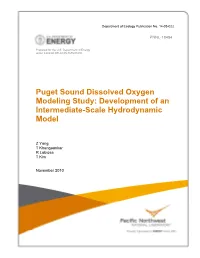 Puget Sound Dissolved Oxygen Modeling Study: Development of an Intermediate-Scale Hydrodynamic Model
