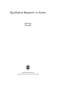 Qualitative Research in Action