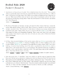 Scobol Solo 2020 Packet 8 (Round 8)
