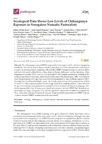 Serological Data Shows Low Levels of Chikungunya Exposure in Senegalese Nomadic Pastoralists