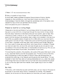 1 Peter 1-5 New International Version (NIV)