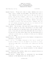 Debate Transcription Word Template File