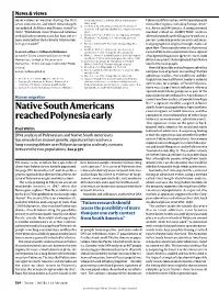 Native South Americans Reached Polynesia Early