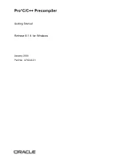 Pro*C/C++ Precompiler