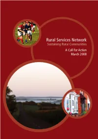 Sustaining Rural Communities a Call for Action March 2008