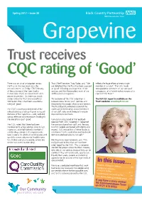 Trust Receives CQC Rating of ‘Good’