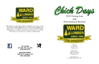 2019 Pricing List and Informational Booklet