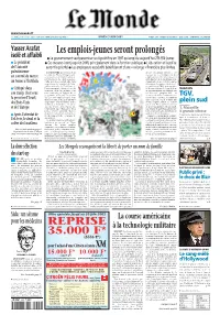 LE MONDE/PAGES&lt;UNE&gt;