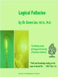 Logical Fallacies by Dr