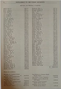 6 Supplement to the Public Accounts
