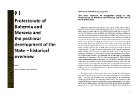 (I.) Protectorate of Bohemia and Moravia and The